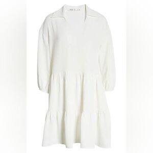 Fraiche by J Tiered Long Sleeve Mini Dress